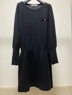 LADY LUCK LUCA ニットワンピース ダークネイビー