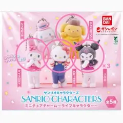サンリオキャラクターズ　ミニチュアチャーム ライブキャラクター
