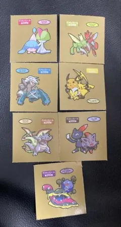 【まとめ売り】【7枚セット】シール　ポケモン　ポケパンシール