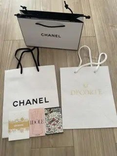 CHANEL❤︎DECORTE ショップ袋・GUCCI ランコム　ムエット3枚