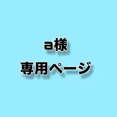 a様専用ページ