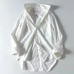 訳あり　フランク&アイリーン　Eileen　長袖　スキッパー　シャツ　XS　白