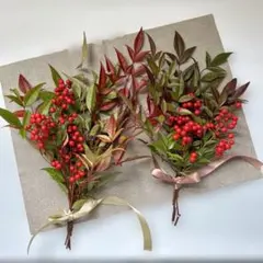 南天のスワッグ 2点セット