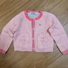 ファミリア ベビーカーディガン 90