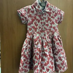 e4. kate spade ハート柄 半袖ワンピース 120