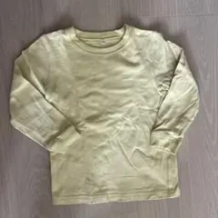 無印良品　ライトイエロー 長袖カットソー 110 美品