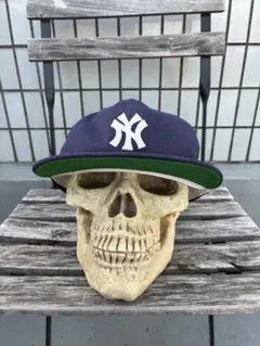 Yankees レザーキャップ Woolworth - メルカリ