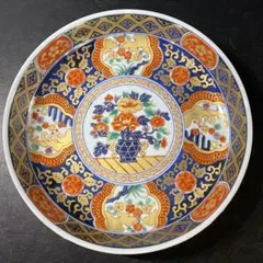 未使用　有田焼　明国窯　古伊万里金彩　盛鉢 大鉢 大皿　直径28.5㎝