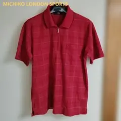 MICHIKO LONDON SPORTS　ポロシャツ　赤　Mサイズのサムネイル