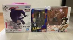 ワンピース フィギュア 3体まとめ売り　エース、サボ、一番くじボニーのサムネイル