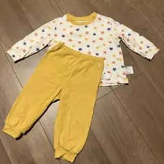 カラフル星柄ベビーパジャマセット 80