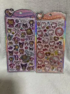 うるちゅるポップシール　日焼けサマー　キティ　キティ　2個セット