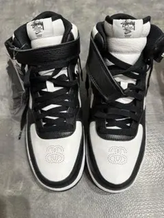 NIKE Air Force 1 mid STUSSY ホワイト/ブラック