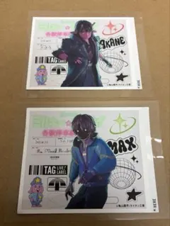 ミルキーサブウェイ ラベル缶 ステッカー マックス アカネ