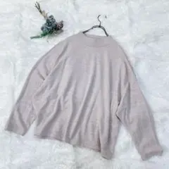 エイチアンドエム/H&M (M) ハイネック 長袖ニット セーター ベージュ