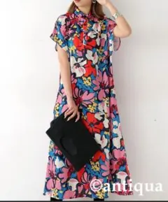 定価8490円完売品アンティカワンピース 花柄ワンピース