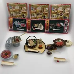【希少】リーメント(8) ミニチュア 和食三味 3点セット