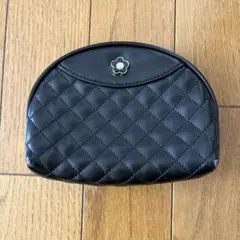 MARY QUANT キルティングポーチ ブラック