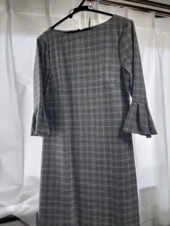チェック柄ワンピース　36