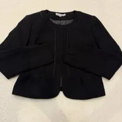 美品　礼服　ジャケット　ブラックショートジャケット フォーマル　冠婚葬祭