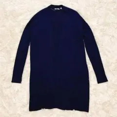 UNIQLO ユニクロ　ロングカーディガン　ドルマンスリーブ　紺ネイビー　L