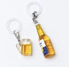 【おまとめ割あり】　めじるしアクセサリー　ビール　ビールジョッキ　2個セット　①