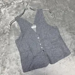 【マオメイド】（M）フォーマルベスト オフィス カジュアル ノーカラー