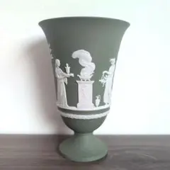 WEDGWOOD ウェッジウッド ジャスパー（セイジグリーン）フラワーベースのサムネイル