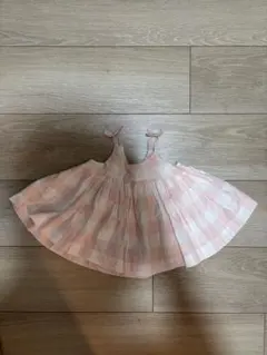 babyGap ピンク チェック ワンピース 6-12ヶ月
