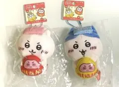 ご当地ちいかわ　ハチワレ　だるま　群馬県限定　ぬいぐるみキーチェーン　招福　開運