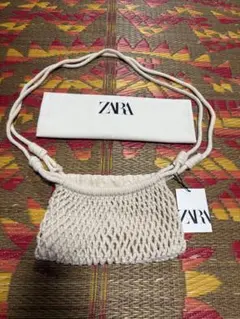 ZARA 未使用　アイボリー ショルダーバッグ