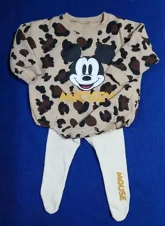 ミッキーマウス ロンパース 80 タイツセット