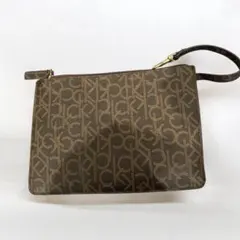 【美品】Calvin Klein モノグラム柄 ポーチ ストラップ付のサムネイル