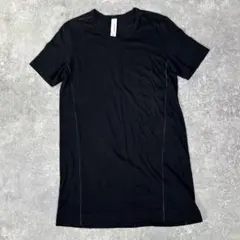 NILøS ニルズ F ロングTシャツ 半袖 ビッグカットソー 黒 日本製 