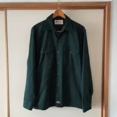 Dickies ディッキーズ USA製 ワークシャツ グリーン