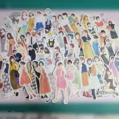 人物フレークシール６０枚セット