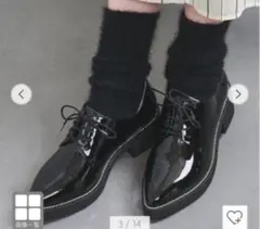 【美品】UNITED ARROWS ビジューつきオックスフォードシューズ