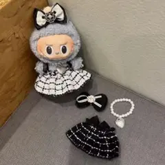 Labubu ぬいぐるみ17cm 着せ替え服3点セット 【No.97】