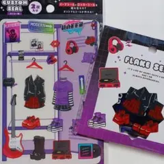 シール　アイドル　やみかわ　カスタムシール　ロッカー柄　セリア　キャンドゥ