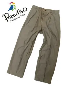 【Paradiso】ゴルフ ベージュ ストレートレッグパンツL寸p6