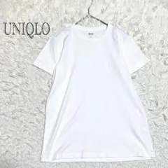 ユニクロ　Tシャツ　半袖　白ティー　爽やか　Lサイズ　カジュアル　着回し　夏