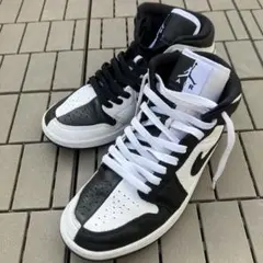 Nike Air Jordan 1 Mid SEオマージュ25cm 白黒