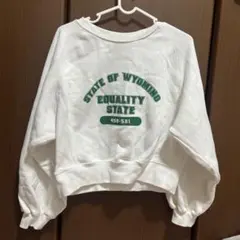 ショート丈 スウェット