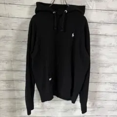 POLO Ralph Lauren パーカー swag Y2K 短丈 黒 - メルカリ