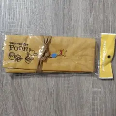 くまのプーさん ペンケース 布製 ロールペンケース 文房具 小物入れ