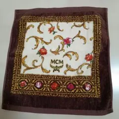 MCM ハンカチ タオルハンカチ 花柄 ブラウン34㌢のサムネイル