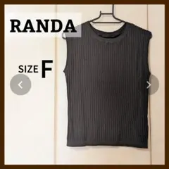 【タグ付き】RANDA リブニットノースリーブ シンプル 未使用品 夏服のサムネイル