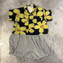 BREEZE 花柄ロンパース 80cm
