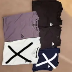 3枚まとめ売りアディダスAdidas テニスシャツ メンズLサイズ スポーツ用