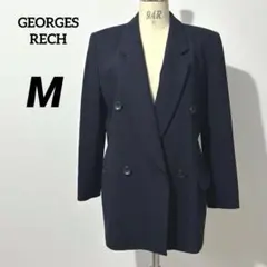 【良品】GEORGES RECH 紺ブレ ダブルジャケット　レディース Mのサムネイル